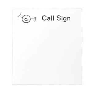 Bloco De Notas Notepad de rádio Happy Ham Ham