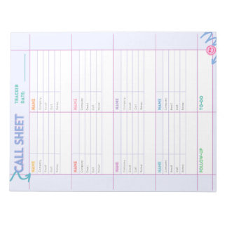 Bloco De Notas Notepad de Rastreamento de Chamada Telefônica