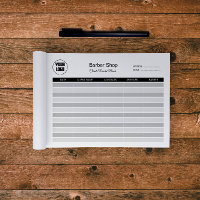 Notepad de Registro de Cliente do Barbershop