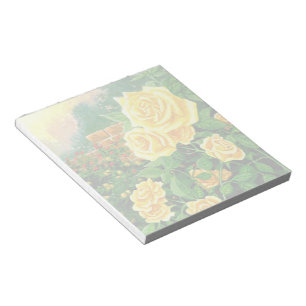 Bloco De Notas Notepad de Rosas Amarelas Subindo