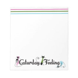 Bloco De Notas Notepad de Sentimento de Sábado