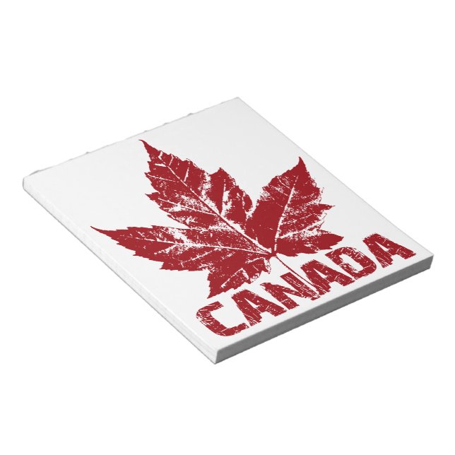 Bloco De Notas Notepad de Souvenir no Canadá - Presentes (Inclinado)