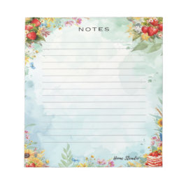 Bloco De Notas Notepad de Sweet Treat de Morango