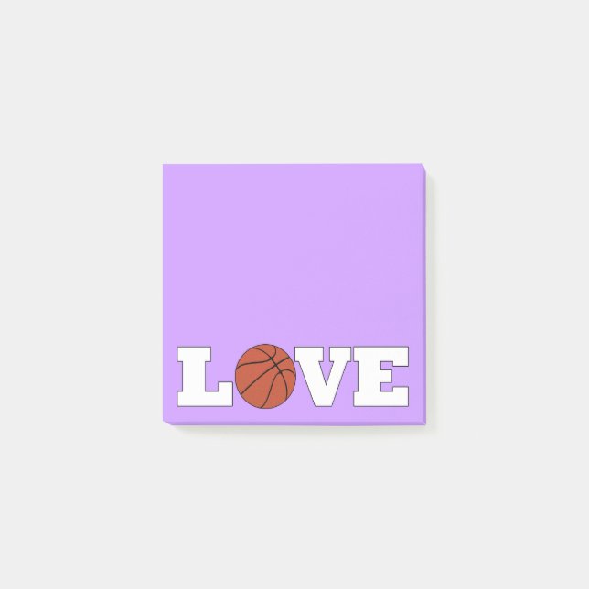Bloco De Notas Notepad de treinador de basquete LOVE de basquete (Frente)