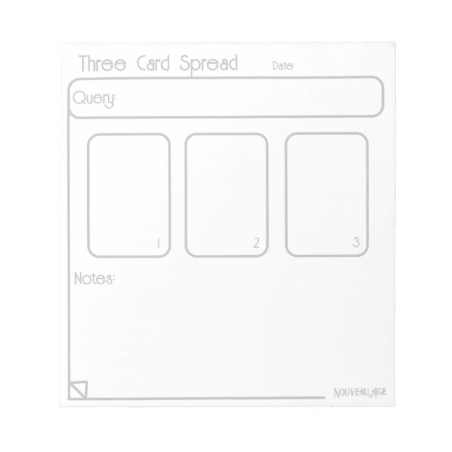 Bloco De Notas Notepad de três placas com abertura (médio, simple (Frente)