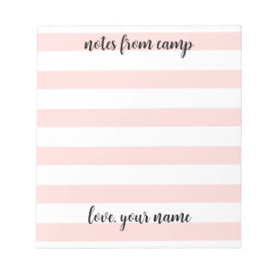 Bloco De Notas Notepad do acampamento de verão para garotas perso