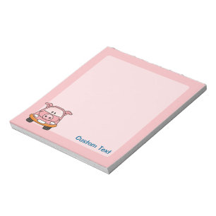 Bloco De Notas Notepad do Cartoon de Suíno