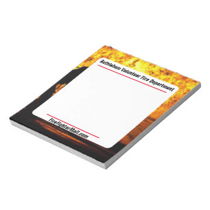 Bloco De Notas Notepad do Departamento Voluntário de Bombeiros de