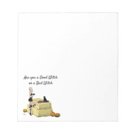 Bloco De Notas Notepad do Dia das Bruxas Loira