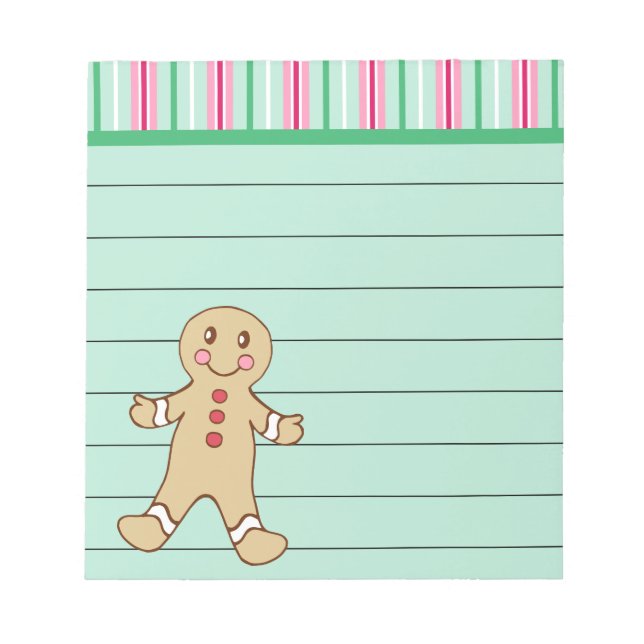 Bloco De Notas Notepad do Gingercake Boy (Frente)