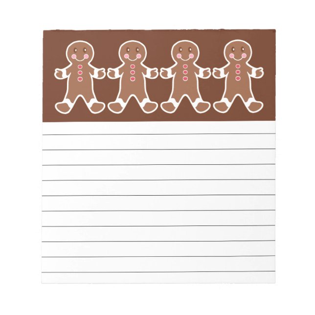 Bloco De Notas Notepad do Gingercake Boy (Frente)