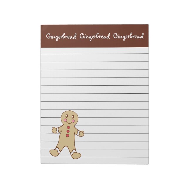 Bloco De Notas Notepad do Gingercake Boy (Invertido)