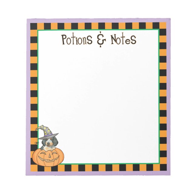 Bloco De Notas Notepad do Halloween Bluetick (Frente)
