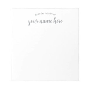 Bloco De Notas Notepad do infantário personalizado