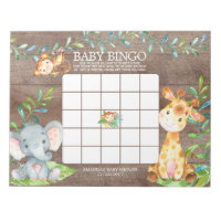 Notepad do Jogo de Bingo da Selva do Safari
