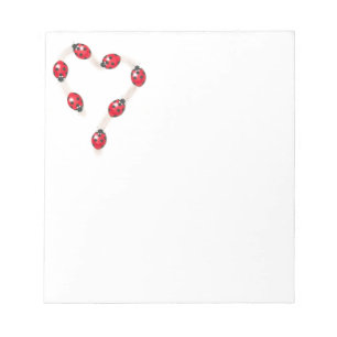 Bloco De Notas Notepad do Ladybug Heart