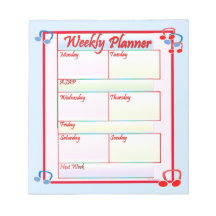 Notepad do Melody Weekly Planner