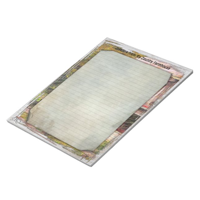 Bloco De Notas Notepad do My Country Farmhouse 8,5x11 (Inclinado)