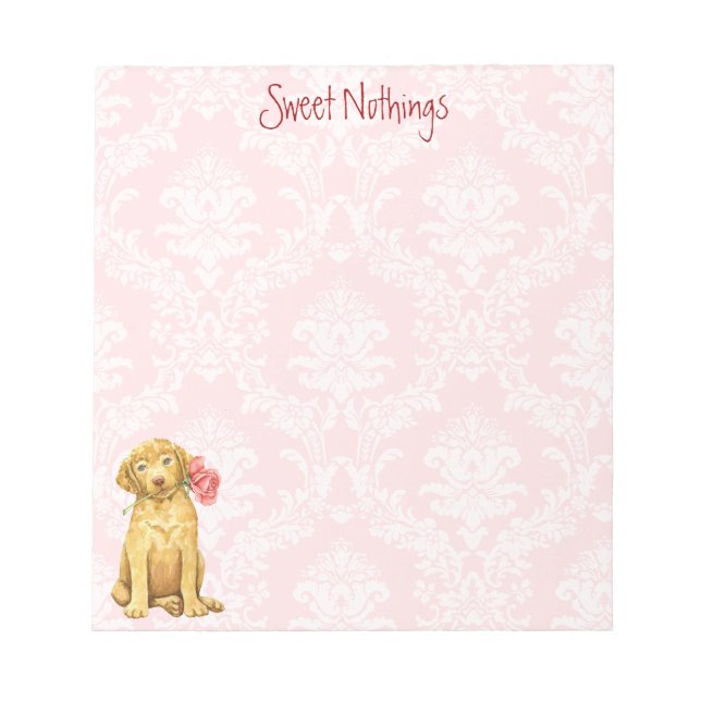 Bloco De Notas Notepad do namorados Chesapeake Bay Retriever (Frente)
