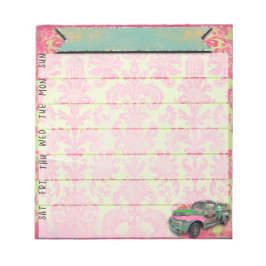 Bloco De Notas Notepad do Neon Gypsy Weekly Planner