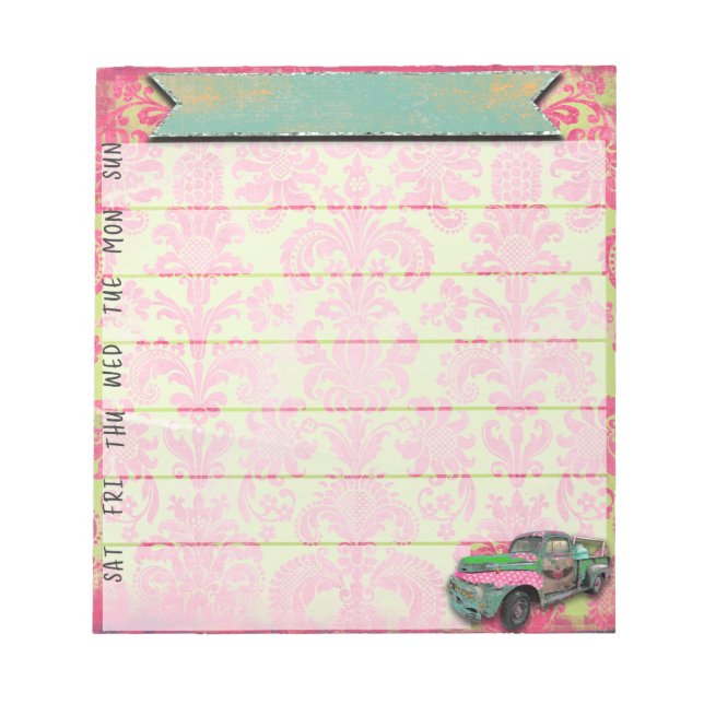 Bloco De Notas Notepad do Neon Gypsy Weekly Planner (Frente)
