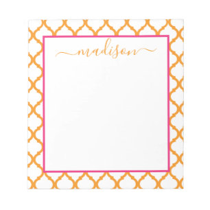 Bloco De Notas Notepad do Nome Personalizado do Padrão do Marroco