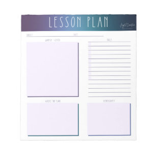 Bloco De Notas Notepad do Plano de Lição do Professor de Dança