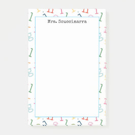 Bloco De Notas Notepad do professor personalizado