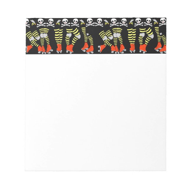 Bloco De Notas Notepad do Roller Derby (Frente)