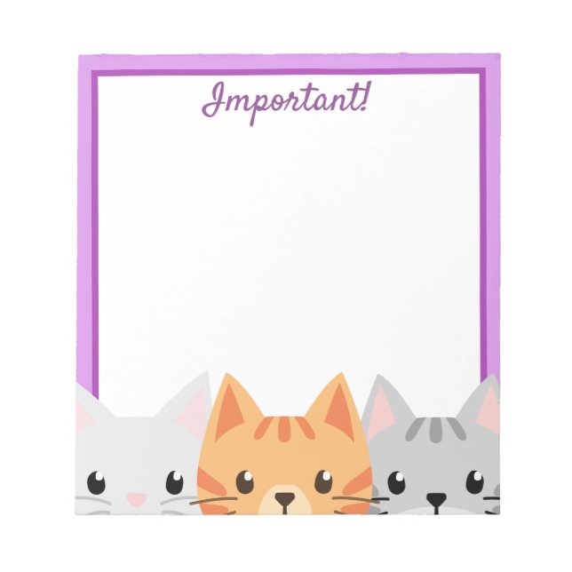 Bloco De Notas Notepad do Vazio Cat Squad (Frente)