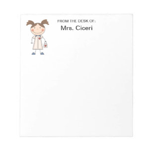 Bloco De Notas Notepad Enfermeiro Bonito