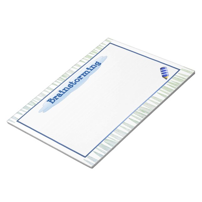 Bloco De Notas Notepad Estudante de Brainstorming e Fórmula (Inclinado)