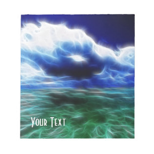 Bloco De Notas Notepad Fantasy Ocean And Clouds