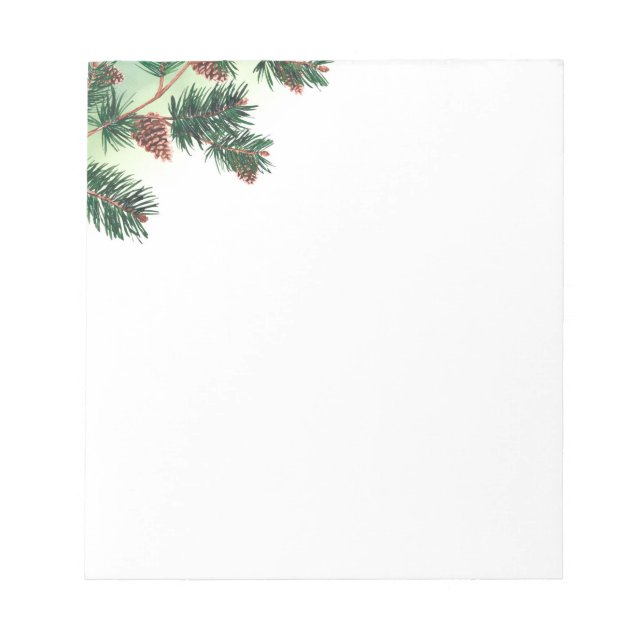 Bloco De Notas Notepad-Fir Cones Feriados (Frente)
