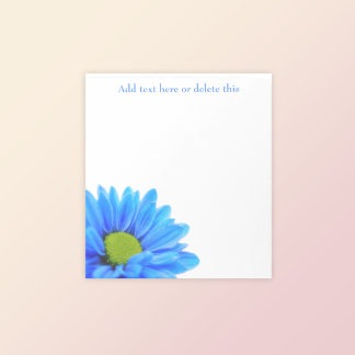 Bloco De Notas Notepad Floral de Margarida Azul-Bonita