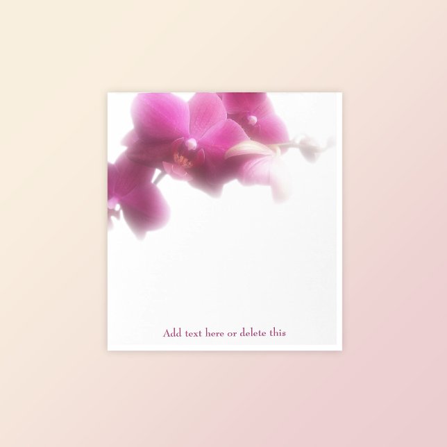 Bloco De Notas Notepad Floral Orquídeo Rosa Elegante (Criador carregado)