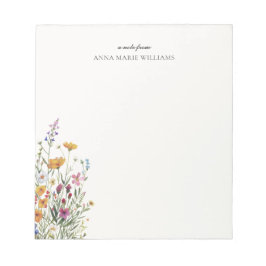 Bloco De Notas Notepad Floral Personalizado