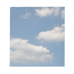 Bloco De Notas Notepad Fluffy Cumulus Clouds