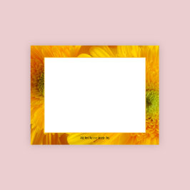 Bloco De Notas Notepad Gerbera Amarelo alegre e alegre