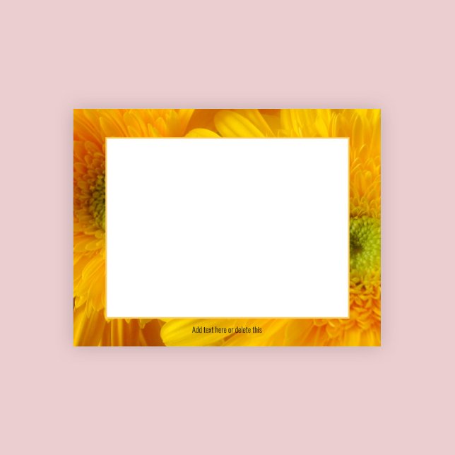 Bloco De Notas Notepad Gerbera Amarelo alegre e alegre (Criador carregado)