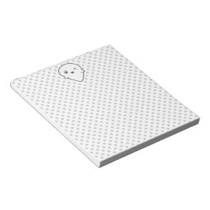 Bloco De Notas Notepad Ghost do Kawaii Winking