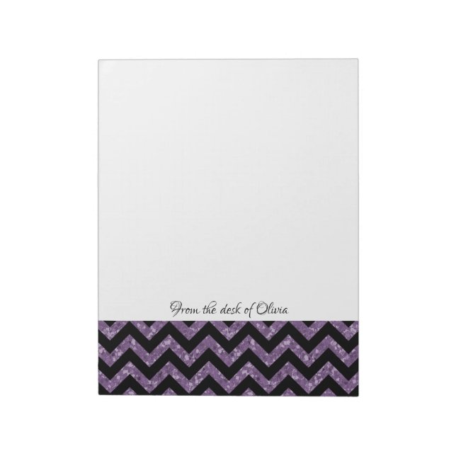 Bloco De Notas Notepad Glitter Roxo (Invertido)
