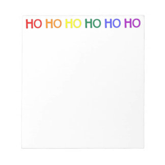 Bloco De Notas Notepad Ho Ho Arco-Íris