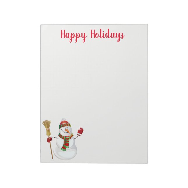 Bloco De Notas Notepad Holiday Snowman (Invertido)