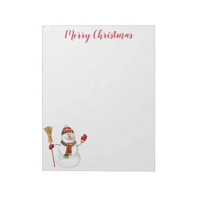 Bloco De Notas Notepad Holiday Snowman (Invertido)