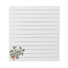 Bloco De Notas Notepad Holly Branch