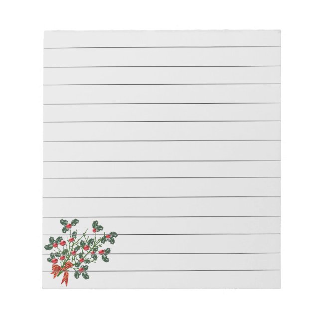 Bloco De Notas Notepad Holly Branch (Frente)