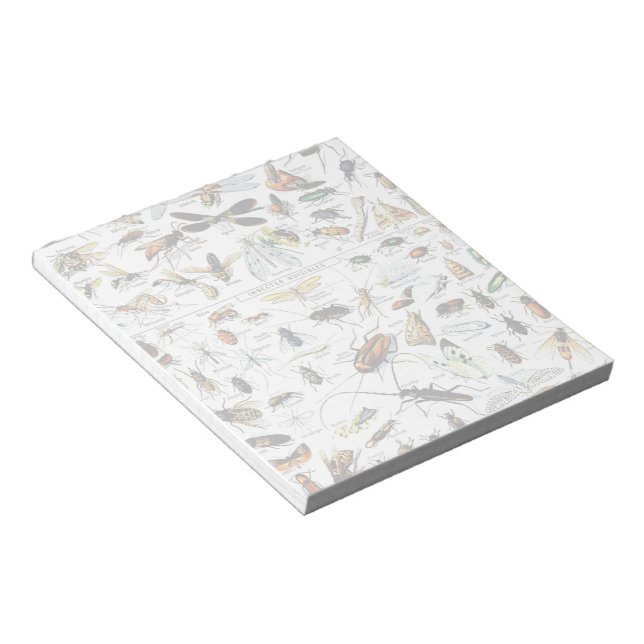 Bloco De Notas Notepad Insetos de Adolphe Millot (Inclinado)