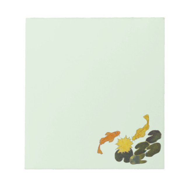 Bloco De Notas Notepad - Koi e Lily Pads (Frente)