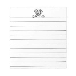 Bloco De Notas Notepad Labrador linhado de 5,5"x6"
